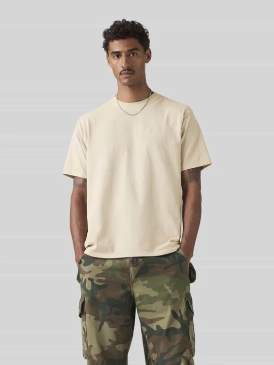Zdjęcie produktu damski t-shirt o kroju regular fit z bawełny Levi's Beżowy