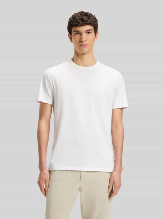 Zdjęcie produktu damski t-shirt o kroju regular fit z czystej bawełny model 'TEGOOD' Boss Biały