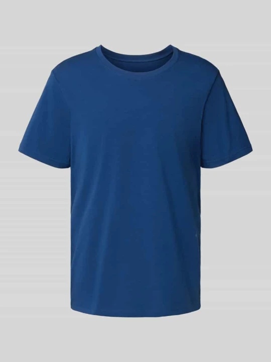 Zdjęcie produktu damski t-shirt o kroju regular fit z okrągłym dekoltem SLG Granatowy