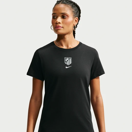 Zdjęcie produktu Damski T-shirt piłkarski Nike Atlético Madryt - Czerń