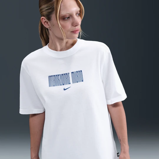 Zdjęcie produktu Damski T-shirt piłkarski Nike Inter Mediolan - Biel