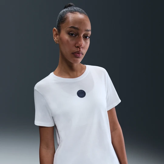 Zdjęcie produktu Damski T-shirt piłkarski Nike Paris Saint-Germain - Biel