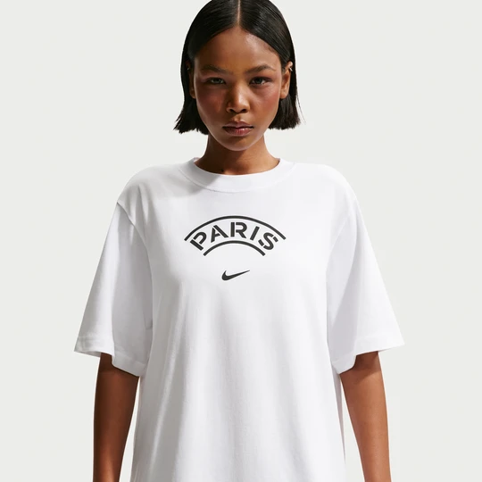 Zdjęcie produktu Damski T-shirt piłkarski Nike Paris Saint-Germain - Biel