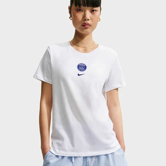 Zdjęcie produktu Damski T-shirt piłkarski Nike Paris Saint-Germain - Biel