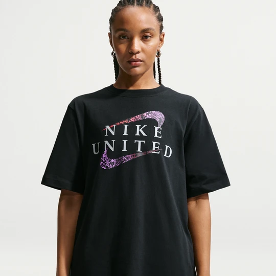 Zdjęcie produktu Damski T-shirt piłkarski Nike United - Czerń