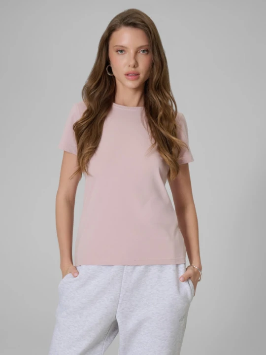 Zdjęcie produktu Damski t-shirt slim 4F 4FRSS26TTSHF3628 - różowy