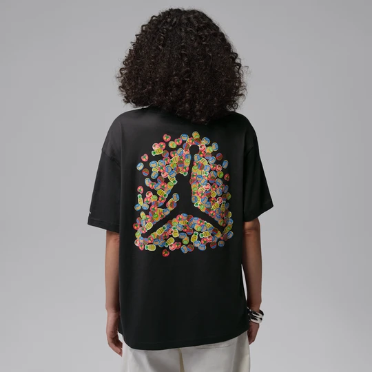 Zdjęcie produktu Damski T-shirt z nadrukiem Jordan Brooklyn - Czerń