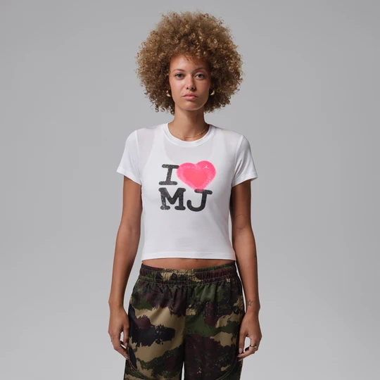 Zdjęcie produktu Damski T-shirt z nadrukiem Jordan Flight - Biel