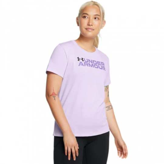 Zdjęcie produktu Damski t-shirt z nadrukiem Under Armour UA Big Logo Pack Short Sleeve - fioletowy