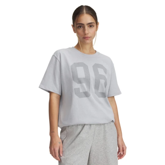 Zdjęcie produktu Damski t-shirt z nadrukiem Under Armour UA HWT OS 96 SS - szary