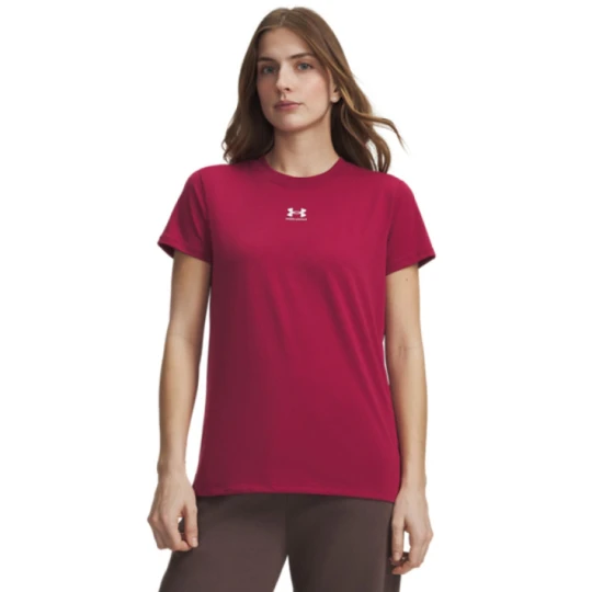 Zdjęcie produktu Damski t-shirt basic Under Armour UA Rival Core SS - czerwony