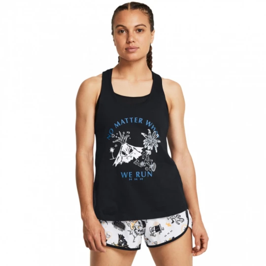 Zdjęcie produktu Damski top do biegania Under Armour UA We Run Tank - czarny