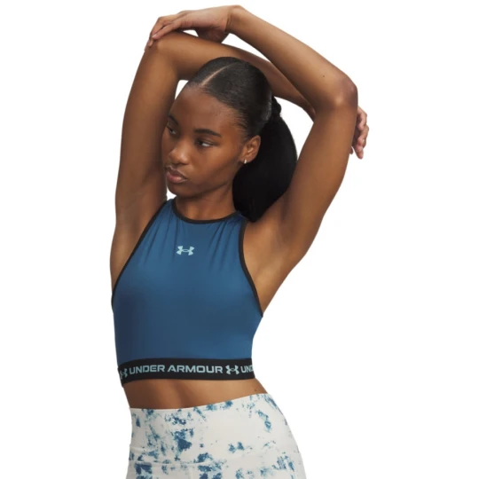 Zdjęcie produktu Damski top treningowy Under Armour HeatGear Mesh Tank - niebieski