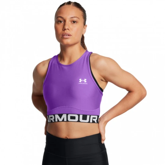 Zdjęcie produktu Damski top treningowy Under Armour Heatgear Rib Tank - fioletowy