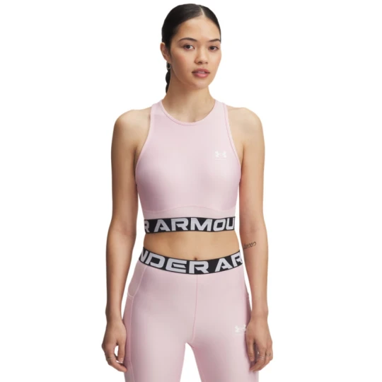 Zdjęcie produktu Damski top treningowy Under Armour Heatgear Rib Tank - różowy