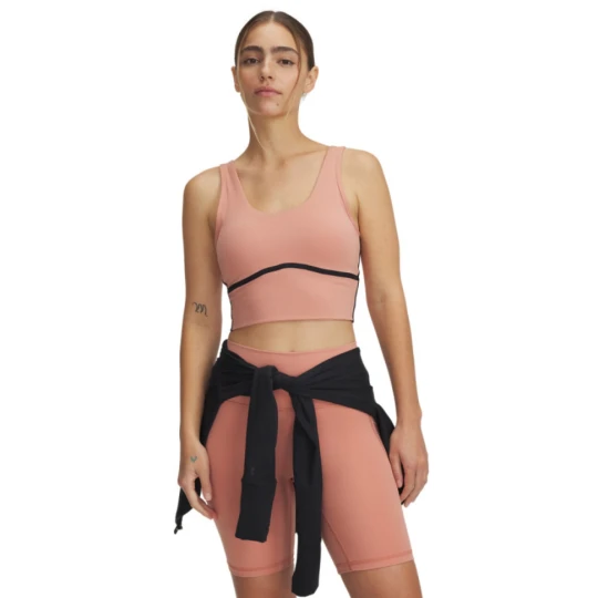 Zdjęcie produktu Damski top treningowy Under Armour Meridian Piped Crop Tank - pomarańczowy