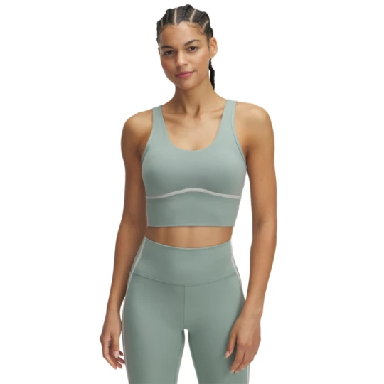 Zdjęcie produktu Damski top treningowy Under Armour Meridian Piped Crop Tank - zielony