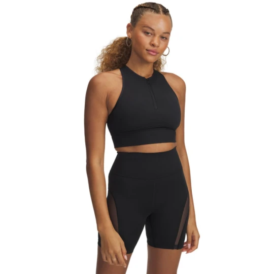 Zdjęcie produktu Damski top treningowy Under Armour Meridian Zip Tank - czarny