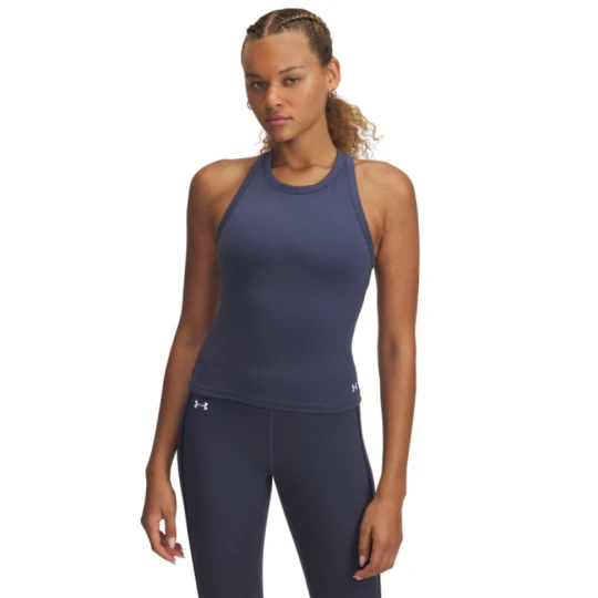 Zdjęcie produktu Damski top treningowy Under Armour Motion High Neck Tank - granatowy
