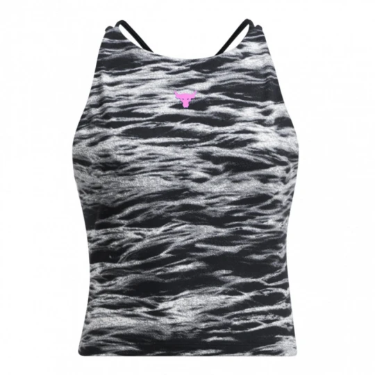 Zdjęcie produktu Damski top treningowy Under Armour Project Rock Lets Go Btb Top Pt - czarny