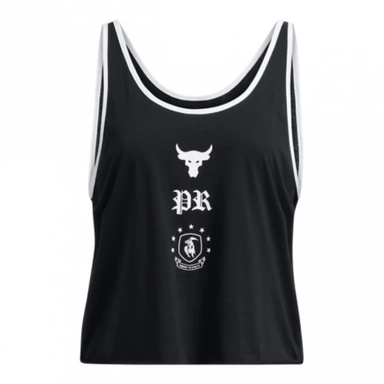 Zdjęcie produktu Damski top treningowy Under Armour Project Rock W Tank Boh - czarny