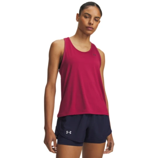 Zdjęcie produktu Damski top treningowy Under Armour Tech Knockout Tank - burgundowy