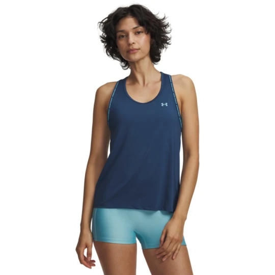Zdjęcie produktu Damski top treningowy Under Armour Tech Knockout Tank - granatowy