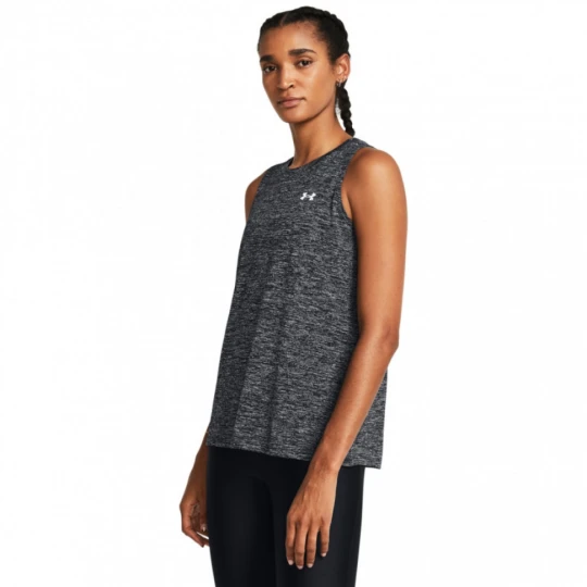Zdjęcie produktu Damski top treningowy Under Armour Tech Tank Twist - szary