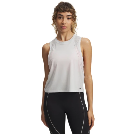 Zdjęcie produktu Damski top treningowy Under Armour UA Halo Vent SL - szary
