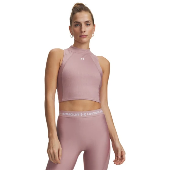 Zdjęcie produktu Damski top treningowy Under Armour UA HeatGear Rib Tank - różowy