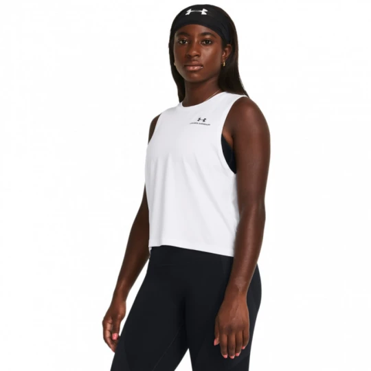 Zdjęcie produktu Damski top treningowy Under Armour Vanish Energy Crop Tank - biały