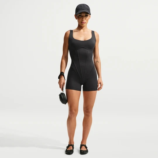 Zdjęcie produktu Damskie body w stylu gorsetu 7, 6 cm NikeSKIMS Matte - Czerń