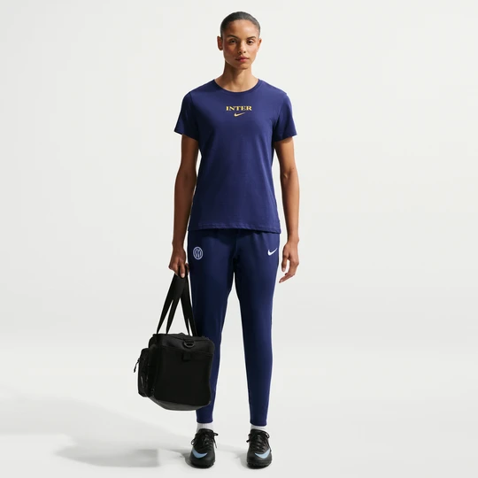 Zdjęcie produktu Damskie dzianinowe spodnie piłkarskie Nike Dri-FIT Inter Mediolan Strike - Niebieski