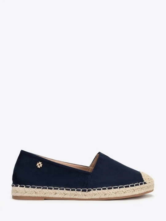 Zdjęcie produktu Damskie espadryle z plecionym noskiem granatowe Wittchen
