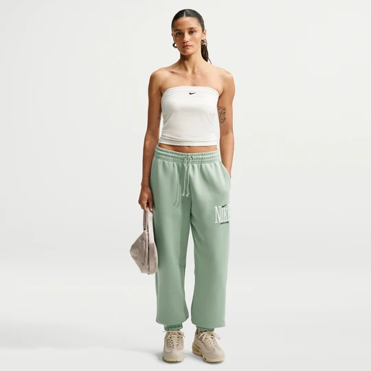 Zdjęcie produktu Damskie joggery o kroju oversize z wysokim stanem Nike Phoenix Fleece - Zieleń