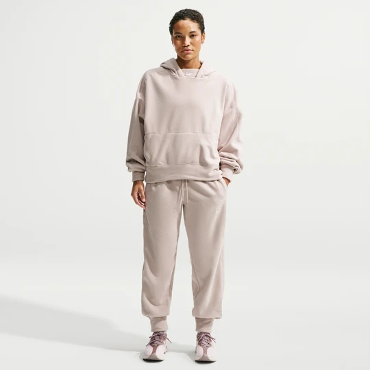 Zdjęcie produktu Damskie joggery z dzianiny ze średnim stanem Therma-FIT Nike One - Brązowy