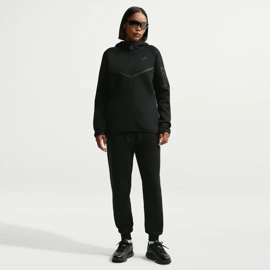 Zdjęcie produktu Damskie joggery ze średnim stanem Nike Tech Fleece - Czerń