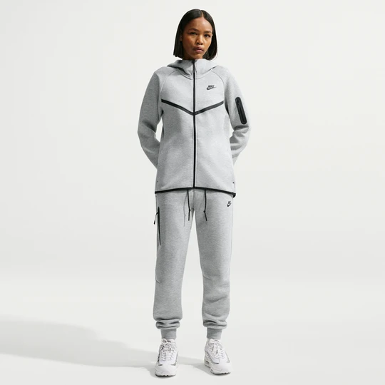 Zdjęcie produktu Damskie joggery ze średnim stanem Nike Tech Fleece - Szary