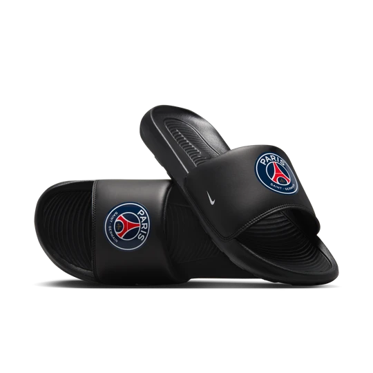 Zdjęcie produktu Damskie klapki piłkarskie Nike Paris Saint-Germain Victori One - Czerń