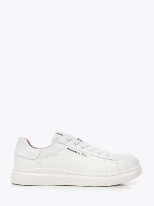 Zdjęcie produktu Damskie klasyczne sneakersy na platformie białe Wittchen