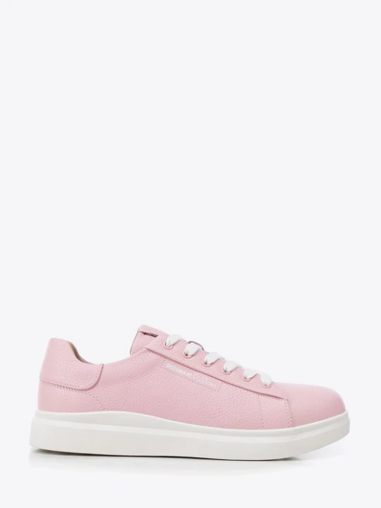 Zdjęcie produktu Damskie klasyczne sneakersy na platformie różowe Wittchen