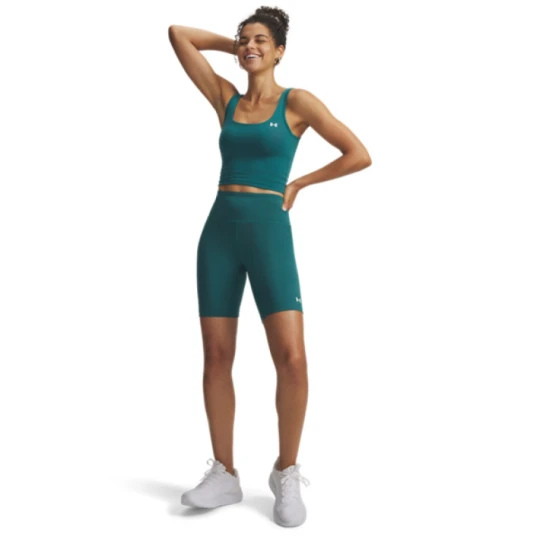 Zdjęcie produktu Damskie kolarki treningowe Under Armour Motion Bike Short Emea - zielone
