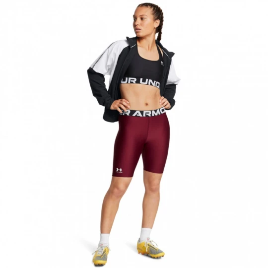 Zdjęcie produktu Damskie kolarki treningowe Under Armour UA HG 8in Short - bordowe