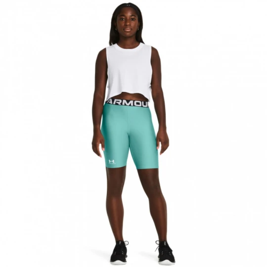 Zdjęcie produktu Damskie kolarki treningowe Under Armour UA HG 8in Short - turkusowe