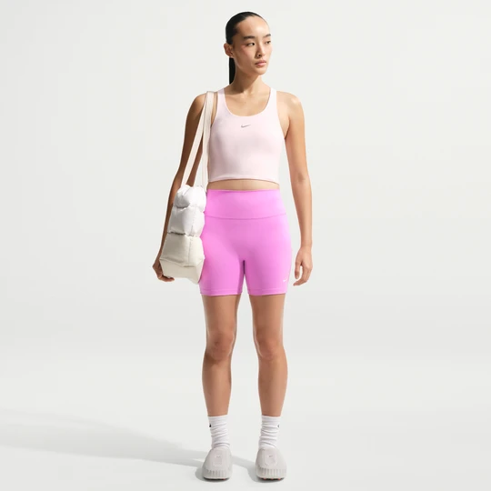 Zdjęcie produktu Damskie kolarki z wysokim stanem 13 cm Nike One - Fiolet