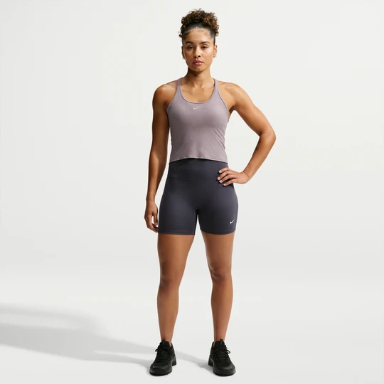 Zdjęcie produktu Damskie kolarki z wysokim stanem 13 cm Nike One - Szary