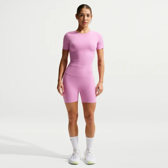 Zdjęcie produktu Damskie kolarki z wysokim stanem 13 cm Nike Zenvy - Fiolet