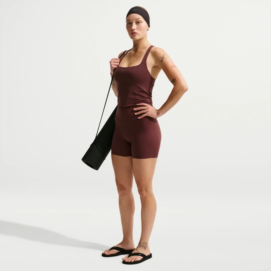 Zdjęcie produktu Damskie kolarki z wysokim stanem 13 cm Nike Zenvy - Fiolet