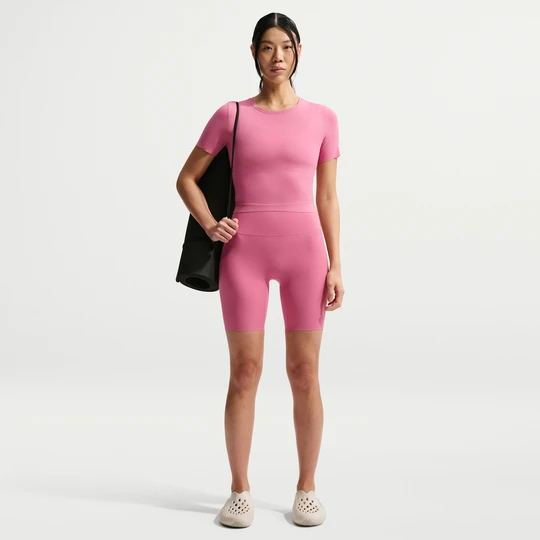 Zdjęcie produktu Damskie kolarki z wysokim stanem 20 cm Nike Zenvy - Różowy