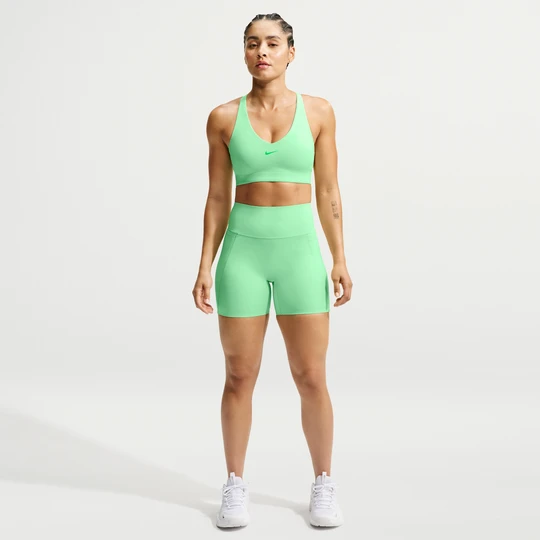 Zdjęcie produktu Damskie kolarki z wysokim stanem bez przedniego szwu 13 cm Nike Universa - Zieleń